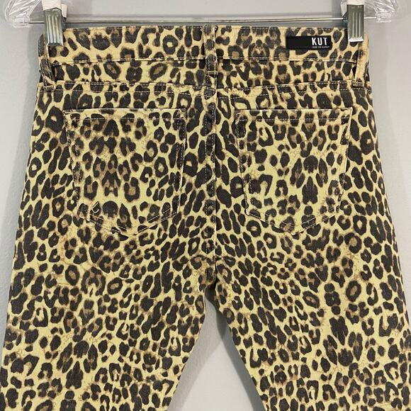 KUT from the Kloth Donna Ankle Skinny Leopard print Jean - Picture 6 of 7